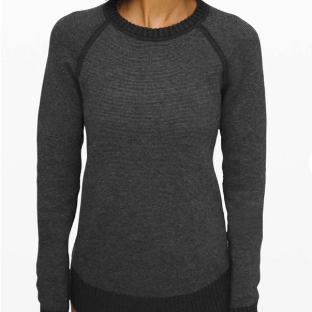 NWOT Lululemon Still Lotus Sweater Reversible
Heathered Black